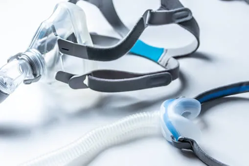 CPAP device for sleep apnoea treatment